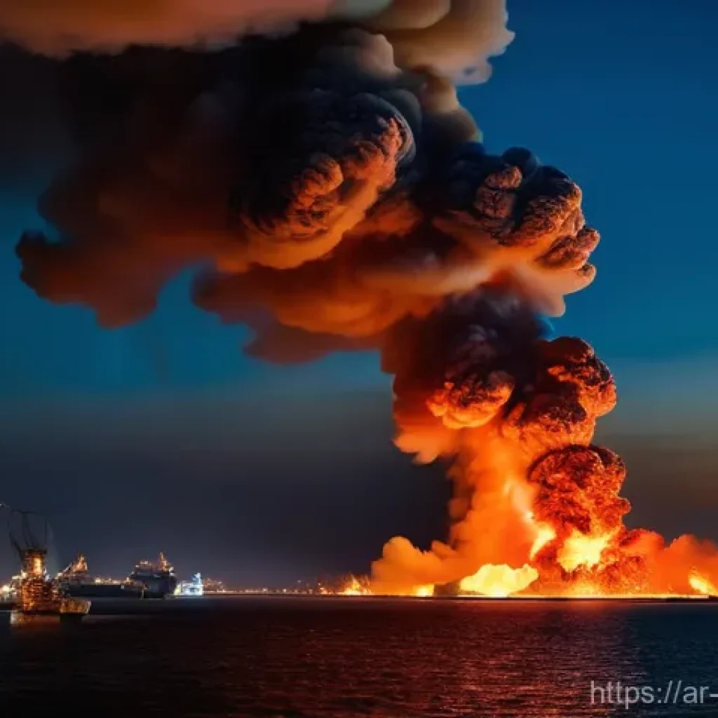 중국 톈진 항구 폭발 사건 - **Prompt 1: The Cataclysmic Explosion**
    A wide-angle, cinematic shot capturing the terrifying mo...