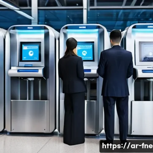 Home 9 벨기에 브뤼셀 공항 폭탄 테러 사건 - **Prompt:** A bustling, ultra-modern airport security checkpoint, showcasing advanced technology. Pa...